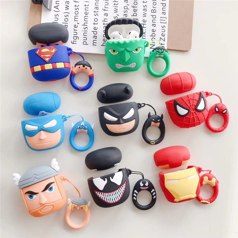 AirPods Cute 3D Cartoon Silicone Case cover For Airpod 1/2