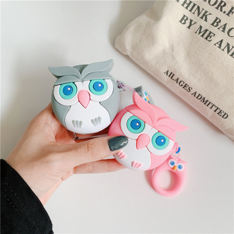 AirPods Cute 3D Cartoon Owl Silicone Case cover For Airpod 1/2