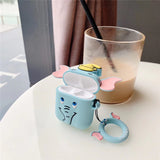 AirPods Cute 3D Cartoon Elephant Silicone Case cover For Airpod 1/2