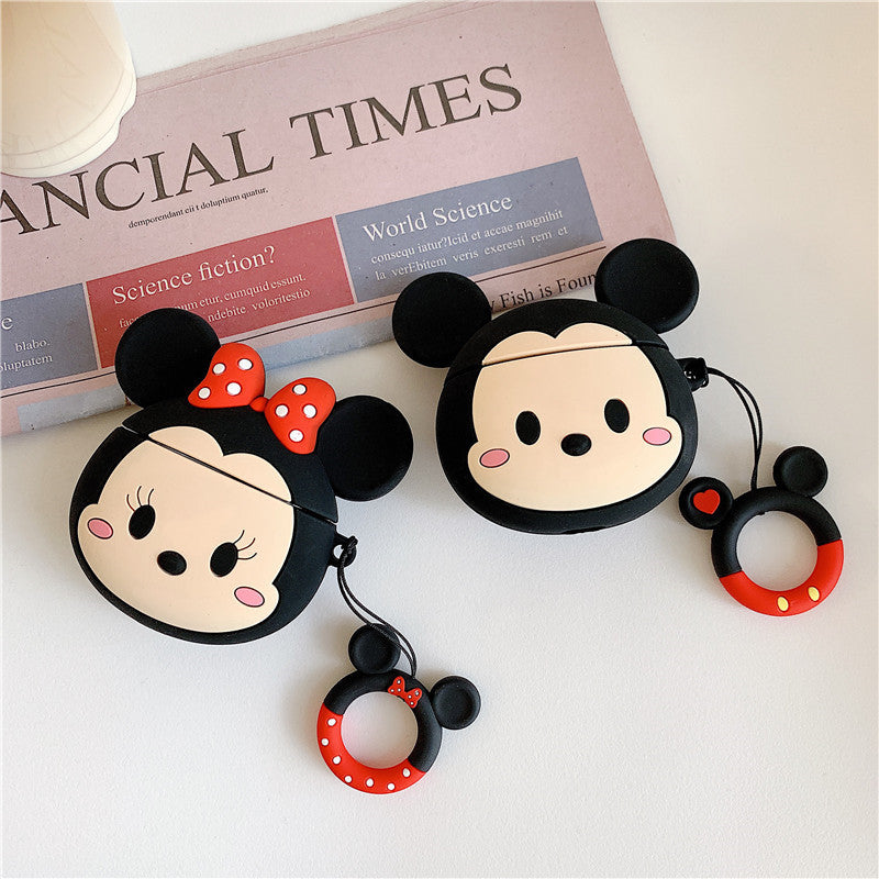 AirPods Pro Cute 3D Cartoon Mickey Minnie Silicone Case For Airpod 1 & 2 Protectuve Cover