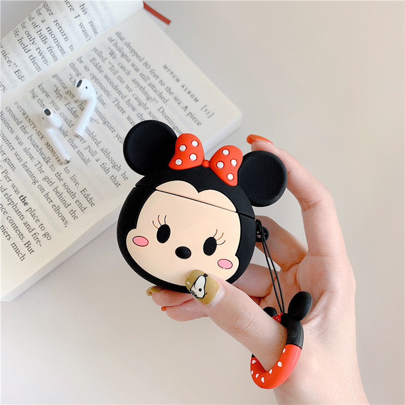 AirPods Pro Cute 3D Cartoon Mickey Minnie Silicone Case For Airpod 1 & 2 Protectuve Cover