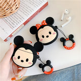 AirPods Pro Cute 3D Cartoon Mickey Minnie Silicone Case For Airpod 1 & 2 Protectuve Cover