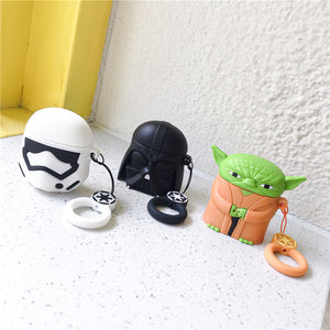 AirPods Cute 3D Cartoon Star Wars Silicone Case cover For Airpod 1/2