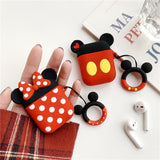 AirPods Cute 3D Cartoon Minnie& Mickey Silicone Case cover For Airpod 1/2