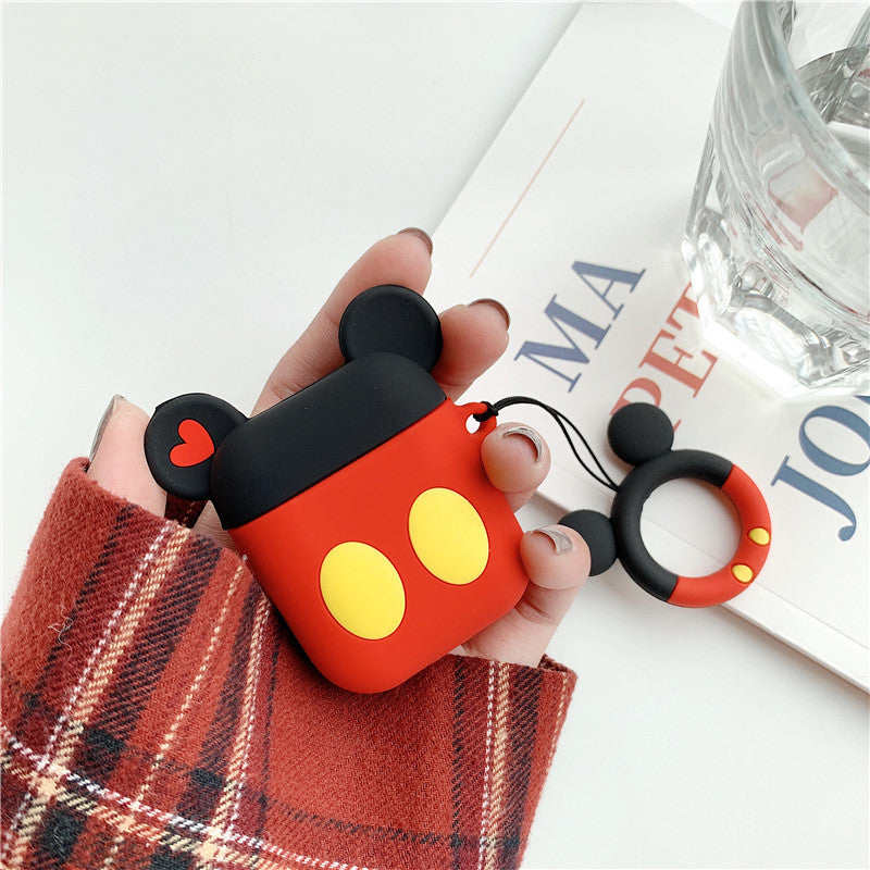 AirPods Cute 3D Cartoon Minnie& Mickey Silicone Case cover For Airpod 1/2