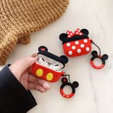 AirPods Cute 3D Cartoon Minnie& Mickey Silicone Case cover For Airpod Pro