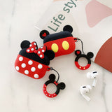 AirPods Cute 3D Cartoon Minnie& Mickey Silicone Case cover For Airpod Pro